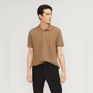 Everlane Top The Pique polo Men  Size XL in toasted coconut color